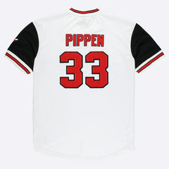 Scottie Pippen Chicago Bulls Player Mesh V-Neck Shirt White