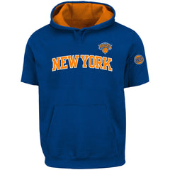 Jalen Brunson New York Knicks Big & Tall Short Sleeve Hoodie Blue