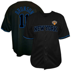NBA Jalen Brunson New York Knicks Big & Tall Name & Number Fashion Jersey - Black