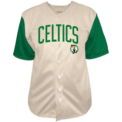 NBA Jayson Tatum Boston Celtics Baseball Jersey - Cream