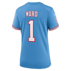 NFL Cam Ward Tennessee Titans Women's 2025 NFL Draft 2nd Alternate Game Jersey - Light Blue