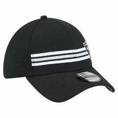Las Vegas Raiders New Era Stripes 39THIRTY Flex Hat Black