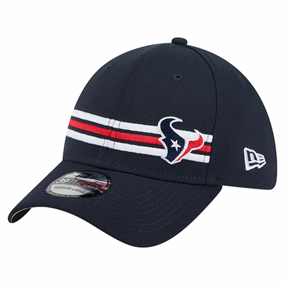 Houston Texans New Era Stripes 39THIRTY Flex Hat Navy