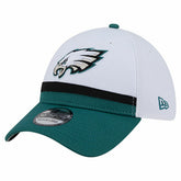 Philadelphia Eagles New Era Dashmark Rays 39THIRTY Flex Hat White/Midnight Green