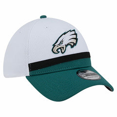 Philadelphia Eagles New Era Dashmark Rays 39THIRTY Flex Hat White/Midnight Green