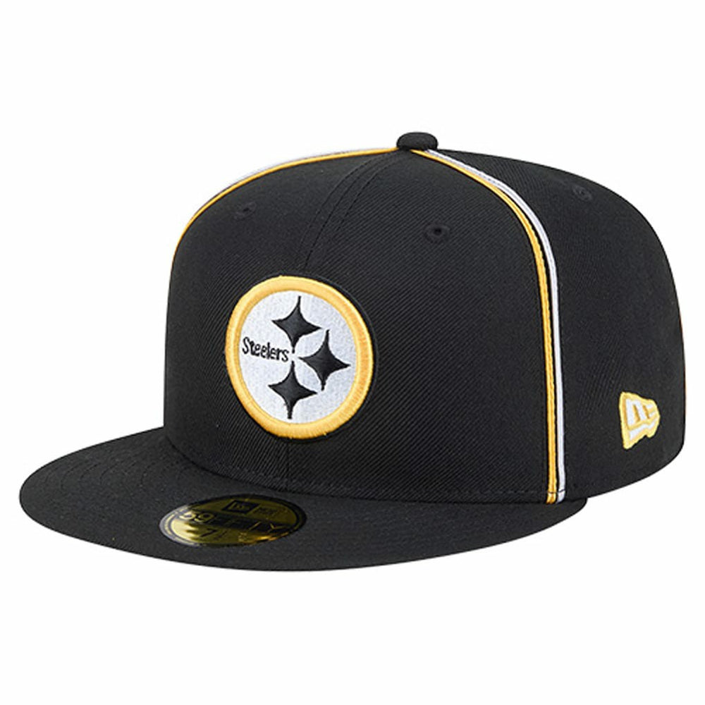 Pittsburgh Steelers New Era Soutache 59FIFTY Fitted Hat Black