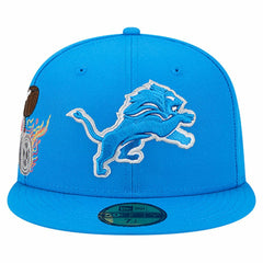 Detroit Lions New Era Group Chat 59FIFTY Fitted Hat Blue