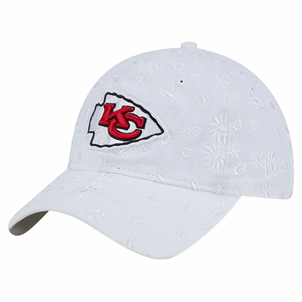 Kansas City Chiefs New Era Women's Floral 9TWENTY Adjustable Hat White
