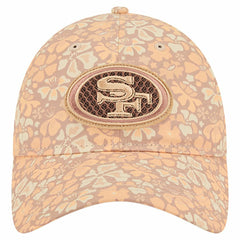 San Francisco 49ers New Era Women's Floral 9TWENTY Adjustable Hat Tan