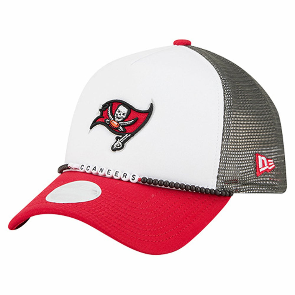 Tampa Bay Buccaneers New Era Women's Friendship Bracelet 9FORTY Adjustable Hat White/Red