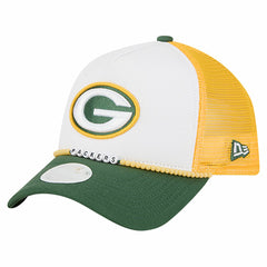 Green Bay Packers New Era Women's Friendship Bracelet 9FORTY Adjustable Hat White/Green