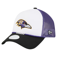 Baltimore Ravens New Era Women's Friendship Bracelet 9FORTY Adjustable Hat White/Black