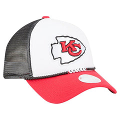 Kansas City Chiefs New Era Women's Friendship Bracelet 9FORTY Adjustable Hat White/Red