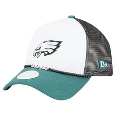 Philadelphia Eagles New Era Women's Friendship Bracelet 9FORTY Adjustable Hat White/Midnight Green