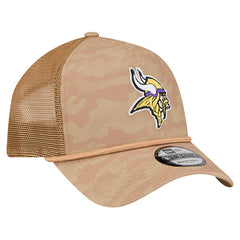 Minnesota Vikings New Era Wheat Camo 9FORTY Adjustable Hat Tan