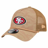 San Francisco 49ers New Era Wheat Camo 9FORTY Adjustable Hat Tan