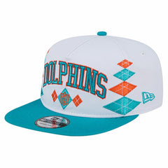 Miami Dolphins New Era Argyle 19TWENTY Adjustable Hat White