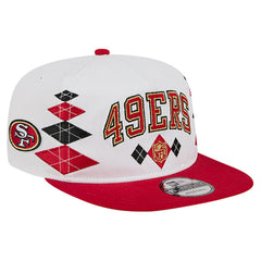 San Francisco 49ers New Era Argyle 19TWENTY Adjustable Hat White