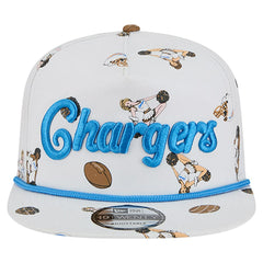 Los Angeles Chargers New Era Team Cheer 19TWENTY Snapback Hat White