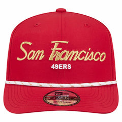 San Francisco 49ers New Era Script 9SEVENTY Adjustable Hat Scarlet