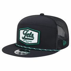 New York Jets New Era Ripstop Patch 9FIFTY Split Panel Snapback Hat Black