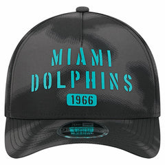Miami Dolphins New Era Halftone Camo 9FORTY Hat Gray