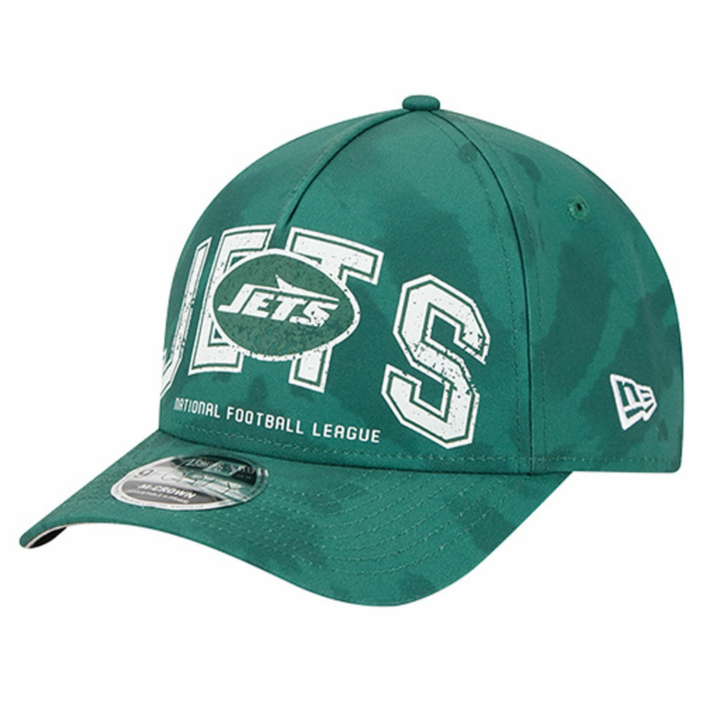New York Jets New Era Tie Dye Fade 9Forty M-Crown A-Frame Adjustable Hat Green