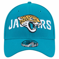 Jacksonville Jaguars New Era Overlap Logo 39THIRTY Stretch Fit Hat Teal