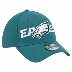 Philadelphia Eagles New Era Overlap Logo 39THIRTY Stretch Fit Hat Midnight Green