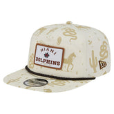 Miami Dolphins New Era Desert Rose 19TWENTY Adjustable Hat Cream