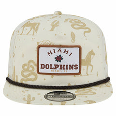 Miami Dolphins New Era Desert Rose 19TWENTY Adjustable Hat Cream