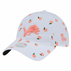 Detroit Lions New Era Women's Fruit Pattern 9TWENTY Adjustable Hat White