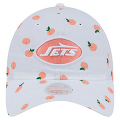 New York Jets New Era Women's Fruit Pattern 9TWENTY Adjustable Hat White