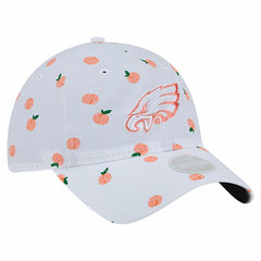 Philadelphia Eagles New Era Women's Fruit Pattern 9TWENTY Adjustable Hat White