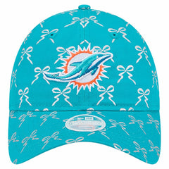 Miami Dolphins New Era Women's Ribbon 9TWENTY Adjustable Hat Aqua