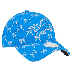Detroit Lions New Era Women's Ribbon 9TWENTY Adjustable Hat Blue