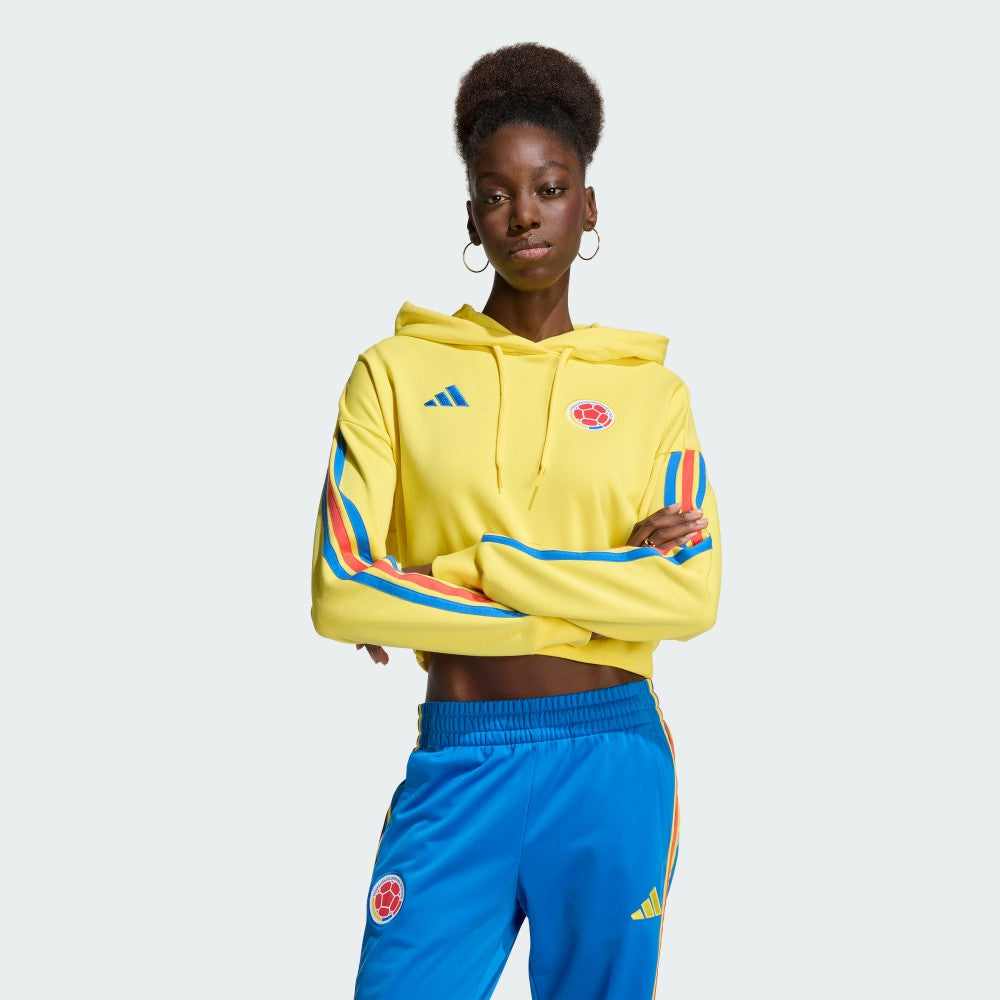 Colombia National Team Women's FIFA x World Cup Alphaskin Cropped Hoodie Yellow
