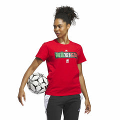Mexico National Team Women's Jersey Hook T-Shirt Red