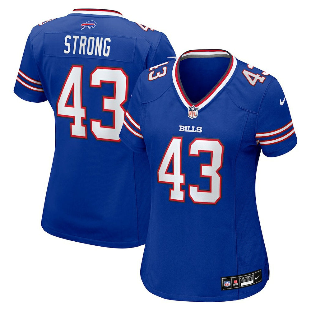 NFL Dorian Strong Buffalo Bills Women's Team Game Jersey - Royal