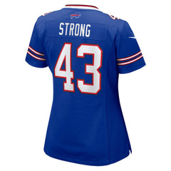 NFL Dorian Strong Buffalo Bills Women's Team Game Jersey - Royal
