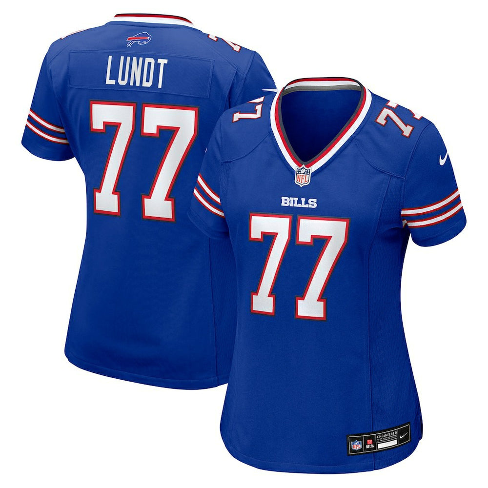NFL Chase Lundt Buffalo Bills Women's Team Game Jersey - Royal