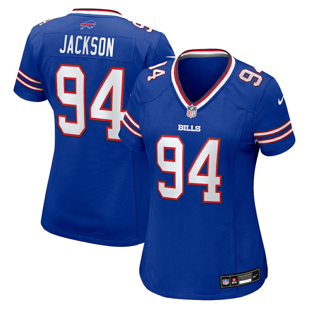 NFL Landon Jackson Buffalo Bills Women's Team Game Jersey - Royal