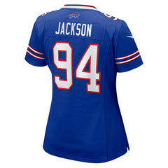 NFL Landon Jackson Buffalo Bills Women's Team Game Jersey - Royal