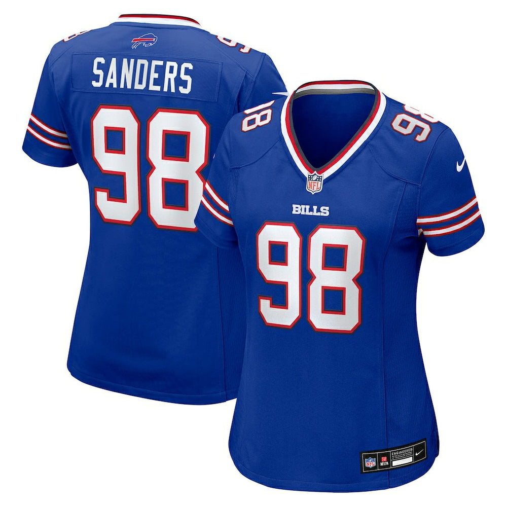 NFL T.J. Sanders Buffalo Bills Women's Team Game Jersey - Royal