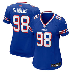 NFL T.J. Sanders Buffalo Bills Women's Team Game Jersey - Royal