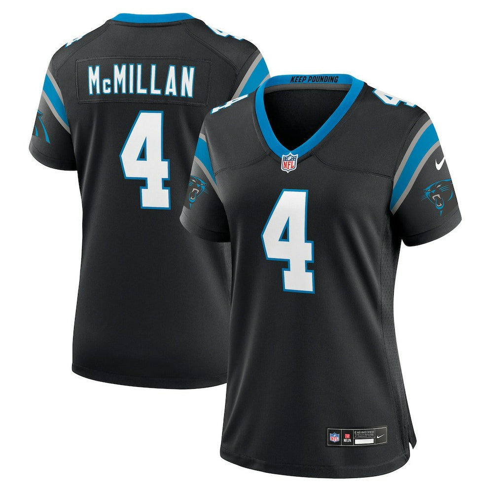 NFL Tetairoa McMillan Carolina Panthers Women's Team Game Jersey - Black
