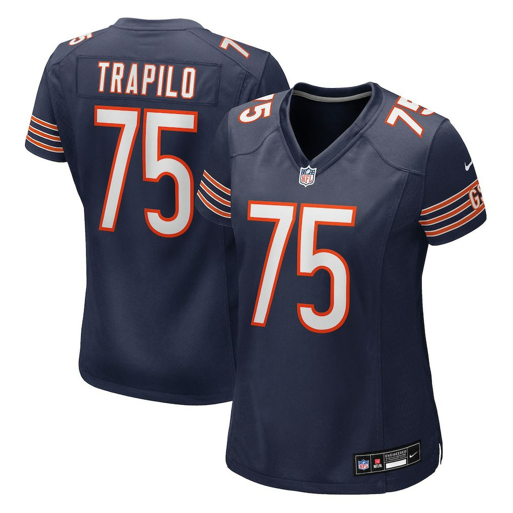 NFL Ozzy Trapilo Chicago Bears Women's Team Game Jersey - Navy