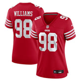 NFL Mykel Williams San Francisco 49ers Women's Team Game Jersey - Scarlet