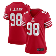 NFL Mykel Williams San Francisco 49ers Women's Team Game Jersey - Scarlet