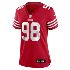 NFL Mykel Williams San Francisco 49ers Women's Team Game Jersey - Scarlet